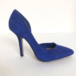 BCBG Electric Blue Suede Shoes